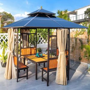 Nhà chòi sân vườn lắp ghép bằng sắt