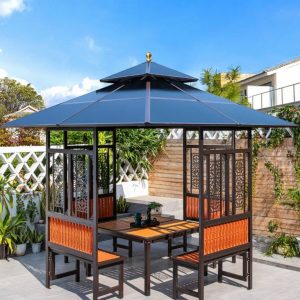 Nhà chòi sân vườn lắp ghép bằng sắt