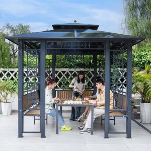 Mẫu nhà chòi sân vườn lắp ghép đơn giản