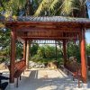 Nhà chòi sân vườn hình vuông bằng gỗ