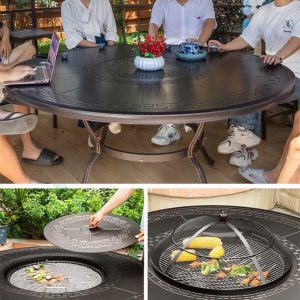 Nhà chòi được trang bị bàn nướng đa năng