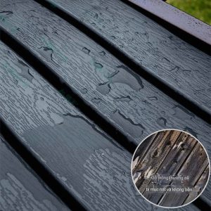 Ghế bằng gỗ nhựa không lo cong vênh, mục nát