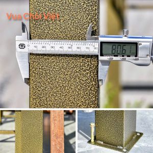 Khung cột chắc chắn vuông 8x8cm dày 1.3 ly