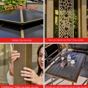 Từng đường nét tinh tế của chòi sân vườn