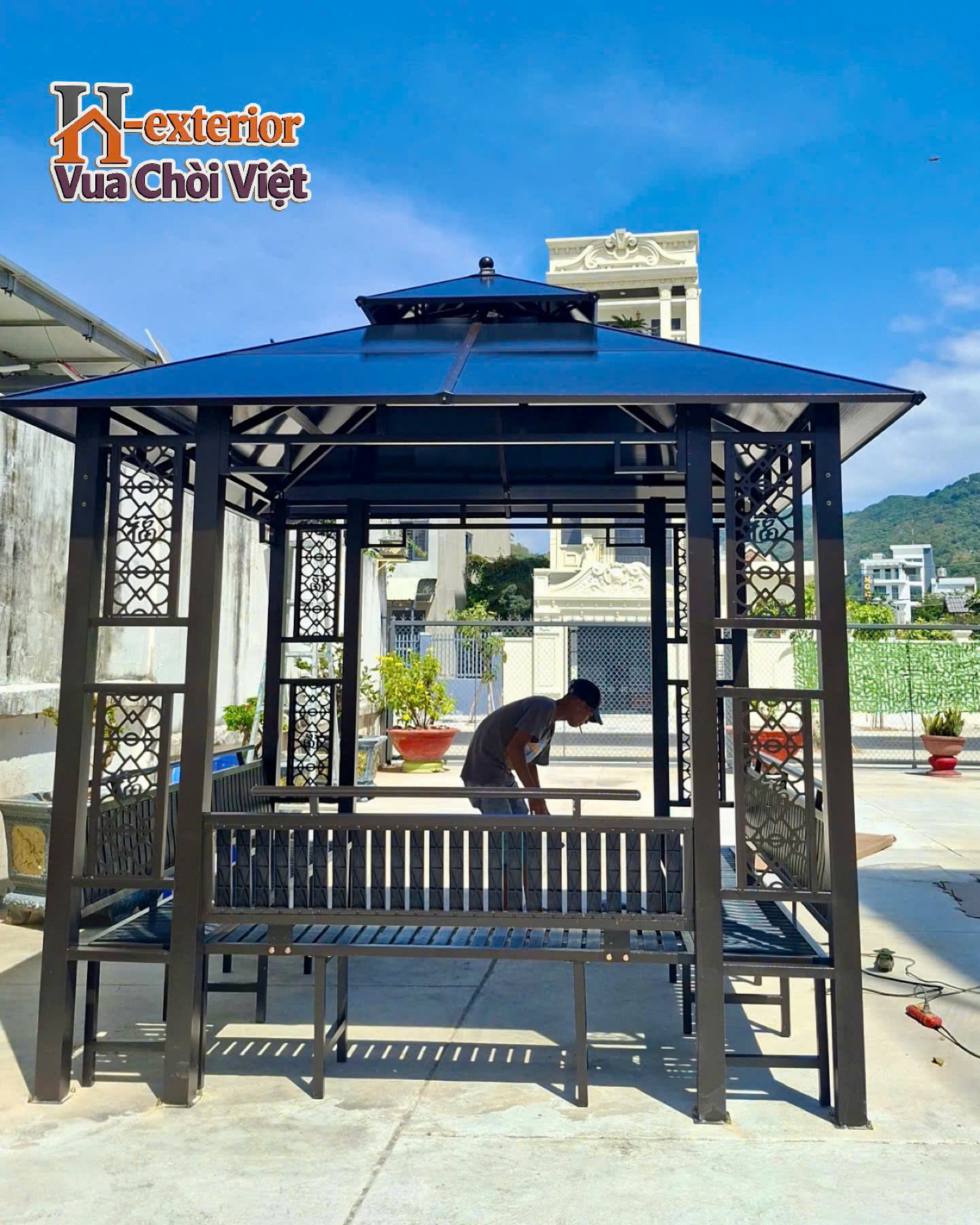 Thi công lắp dựng chòi cà phê sân vườn tại Vũng Tàu