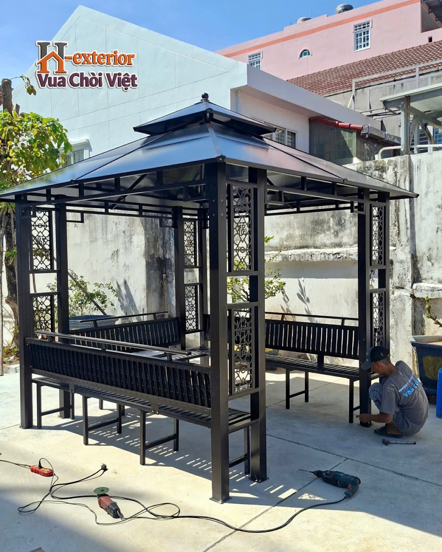 Thi công lắp dựng chòi cà phê sân vườn tại Vũng Tàu