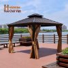 Nhà chòi sân vườn hợp kim nhôm mái kẽm