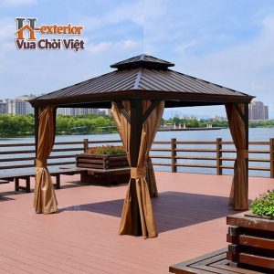 Nhà chòi sân vườn hợp kim nhôm mái kẽm