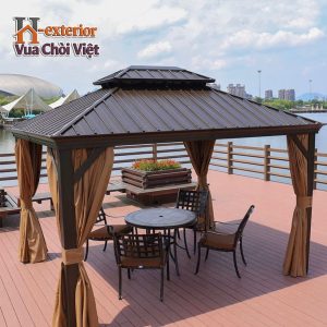 Nhà chòi sân vườn hợp kim nhôm mái kẽm