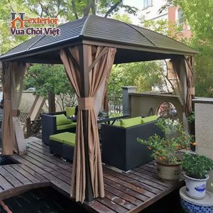 Nhà chòi kết hợp rèm che nắng và côn trùng