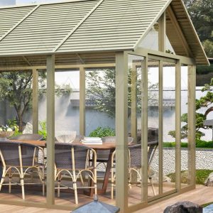 Nhà chòi sân vườn lắp ghép hợp kim nhôm