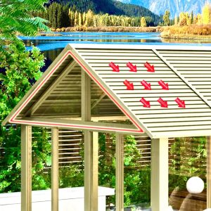 Nhà chòi sân vườn lắp ghép hợp kim nhôm