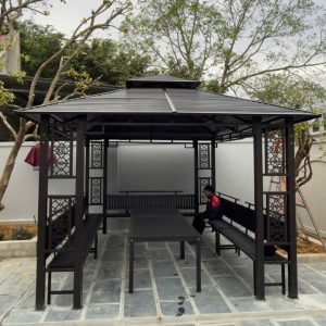 Nhà chòi sân vườn lắp ghép bằng sắt