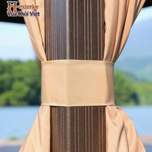 Khung cột của mái che xe tô tô được làm từ hợp kim nhôm không han gỉ
