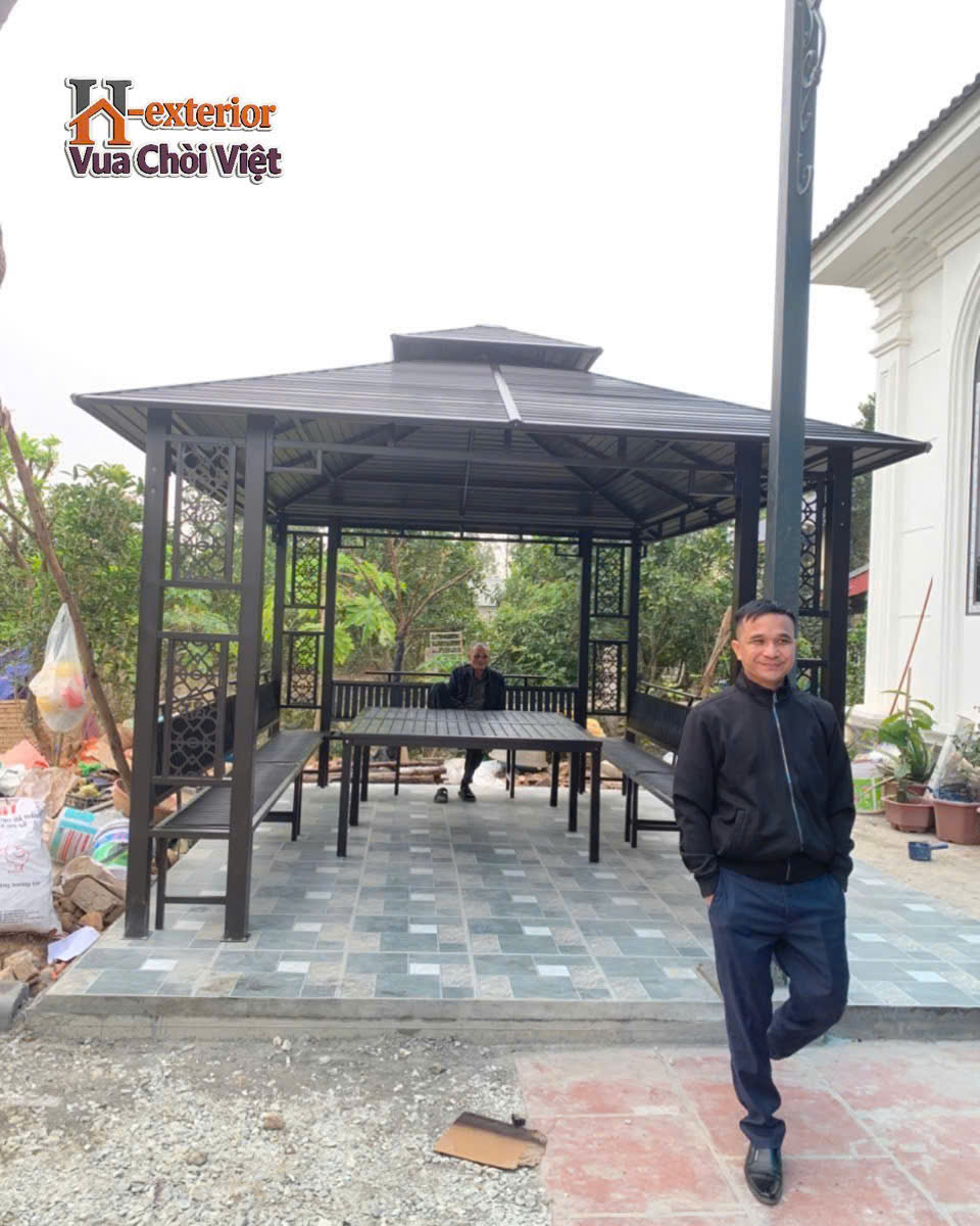 Sản xuất thi công lắp ráp chòi sắt sân vườn tại Hồ Chí Minh