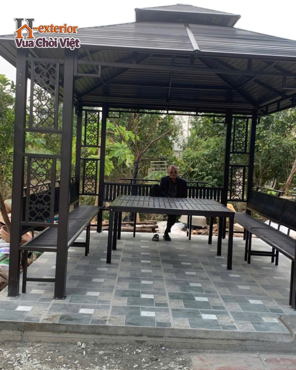 Sản xuất thi công lắp ráp chòi sắt sân vườn tại Hồ Chí Minh