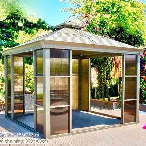 Nhà chòi sân vườn lắp ghép hợp kim nhôm