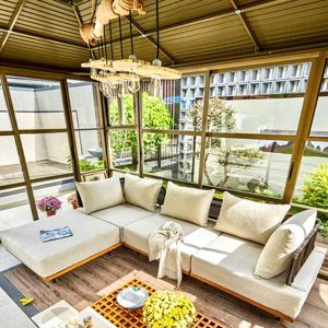 Nhà chòi sân vườn lắp ghép hợp kim nhôm