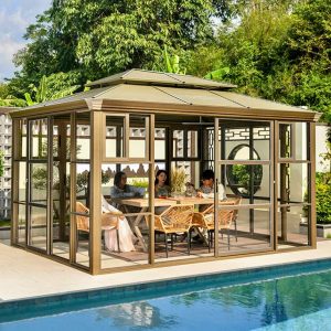 Nhà chòi sân vườn lắp ghép hợp kim nhôm