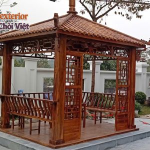 Nhà chòi được lắp ghép nhanh chóng và có thể tháo rời