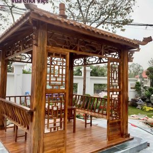 Nhà chòi sân vườn lắp ghép bằng gỗ