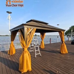 Nhà chòi sân vườn hợp kim nhôm lắp ghép chữ nhật 3x4m