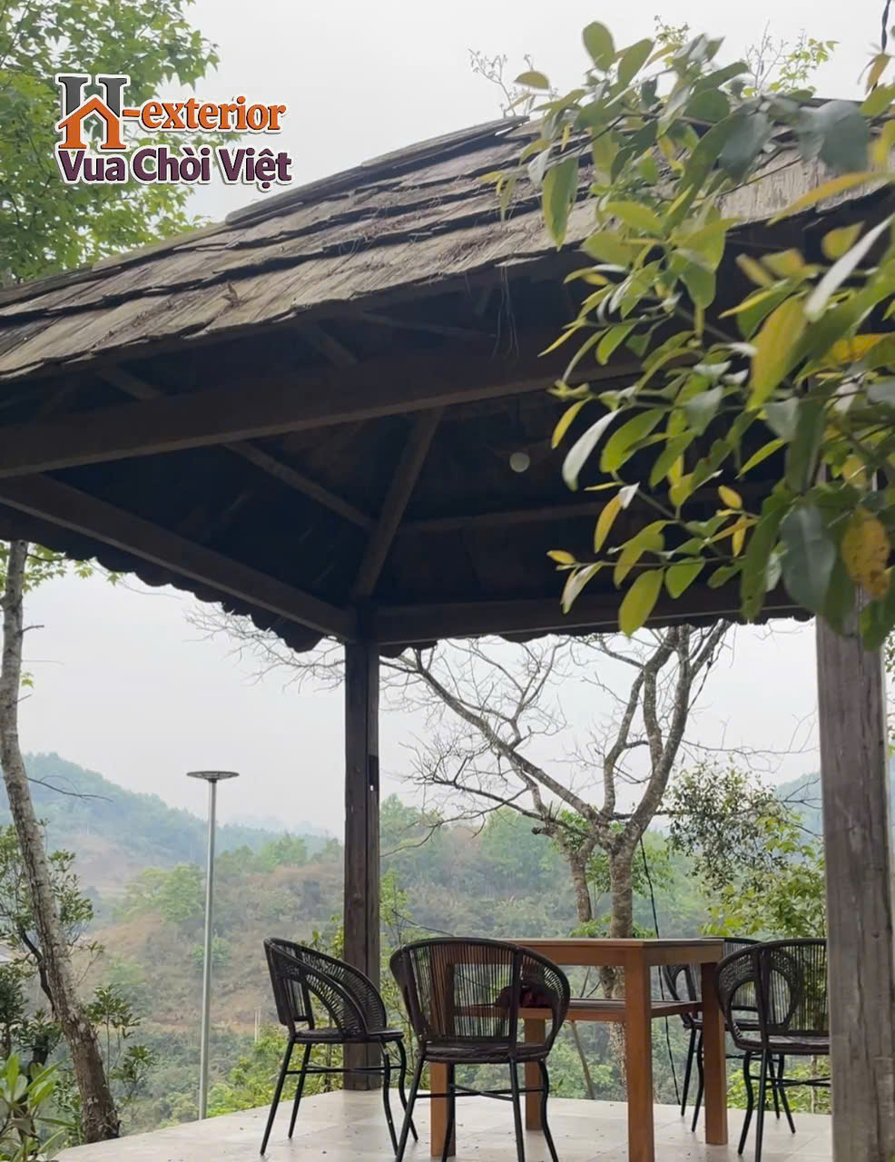 Chòi thoáng 4 mặt đúng theo phong cách đơn giản