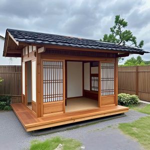 Tường được ốp bằng tấm nhôm nhựa hoặc nhựa polycarbonate