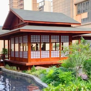 Nhà chòi gỗ kiểu Nhật hai tầng mái