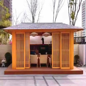 Nhà chòi gỗ phong cách Nhật bốn mái