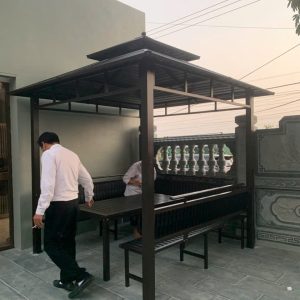 Nhà chòi thiết kế cột đơn để tiết kiệm diện tích nhưng vẫn đảm bảo chắc chắn