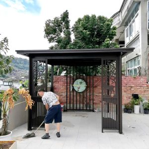 Nhà chòi sân vườn mái bằng lắp ghép