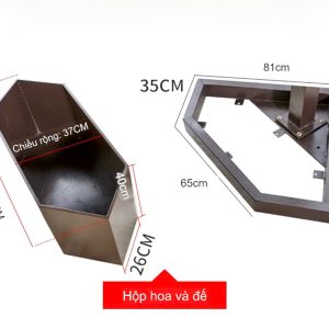 Kích thước chân cột và bồn hoa
