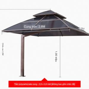 Chòi nhỏ kích thước 2.6x2.6m