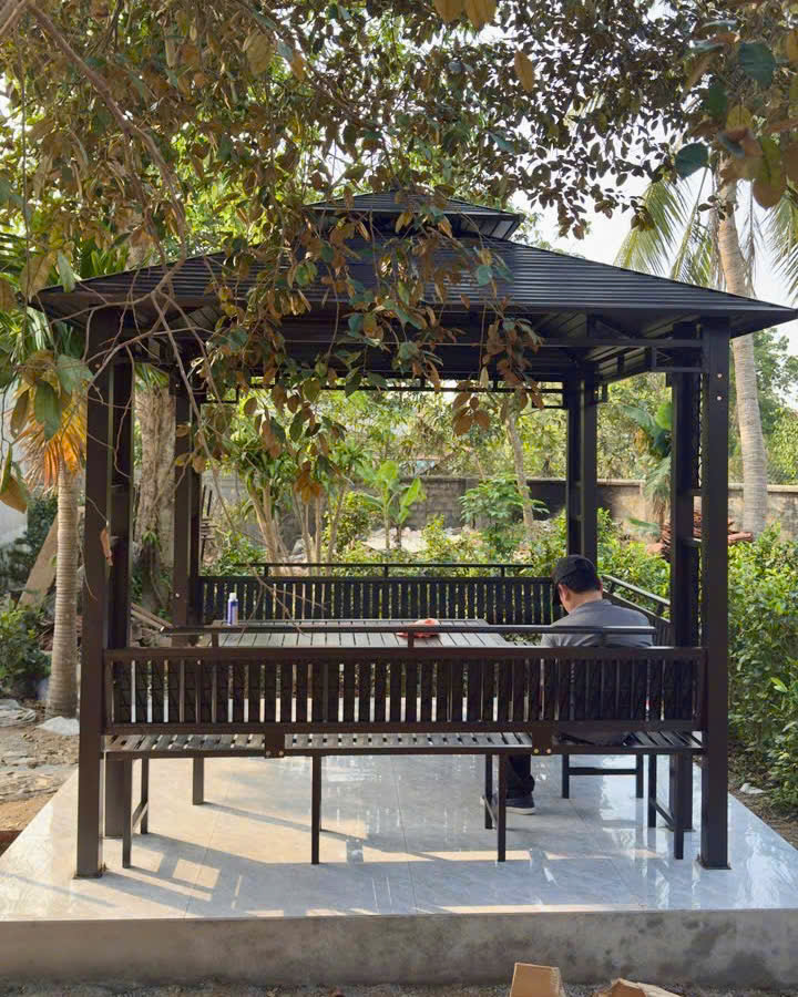 Chòi thiết kế dạng lắp ghép nên được lắp đặt một cách nhanh chóng