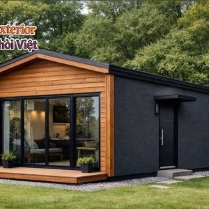 Nhà được thi công nhanh chóng với chi phí thấp