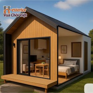 Nhà lắp ghép hai mái chéo