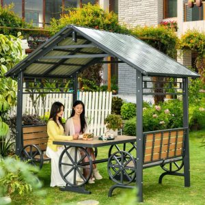 Nhà chòi sân vườn hai mái chéo