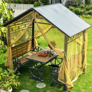 Nhà chòi sân vườn hai mái chéo