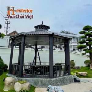 Chòi sân vườn sắt bát giác