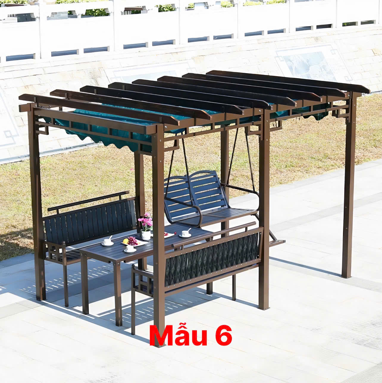 Chòi hình chữ nhật kích thước 2.15x3.15x2.3m