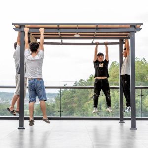Khung cột chòi rất chắc chắn