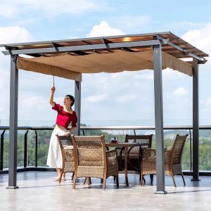 Trần vải có thể đóng mở linh hoạt