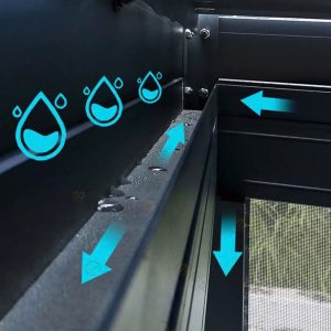 Máng thoát nước được giấu gọn gàng