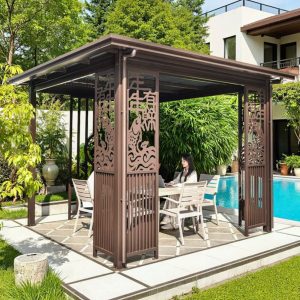 Chòi sân vườn mái bằng M3